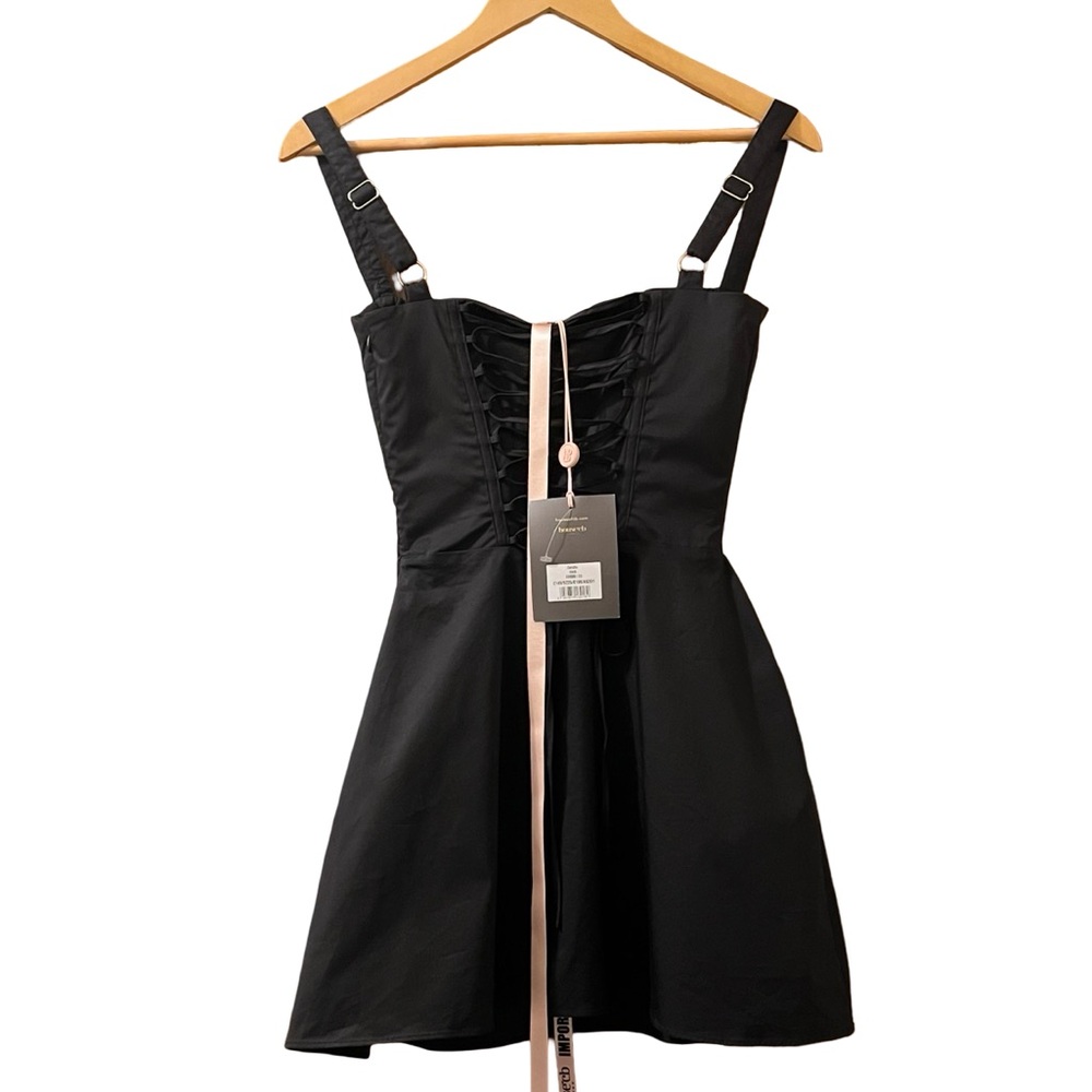 House Of CB Carlotta Dress Corset Lace Up Whimsigoth Witchy‎ Mini XS - Picture 12 of 15